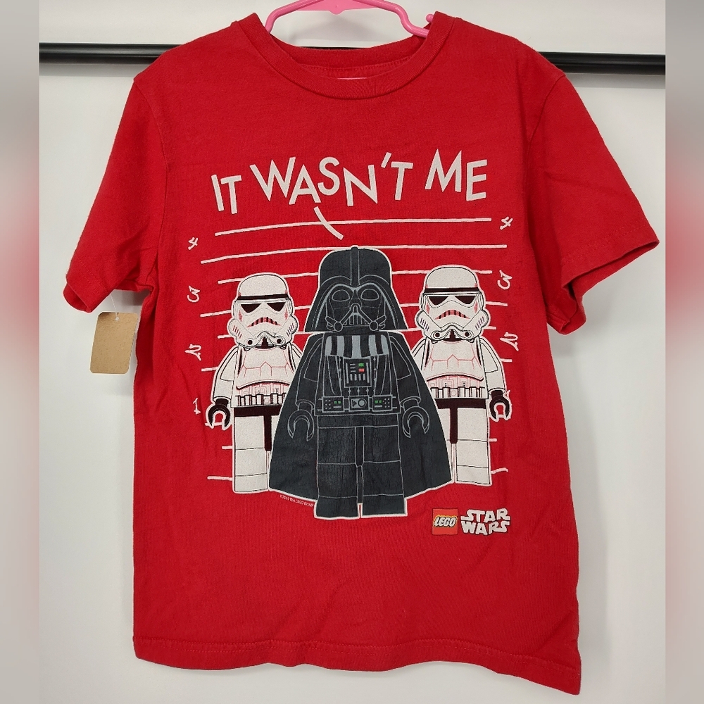 LEGO Star Wars Kids Red Short Sleeve T-Shirt Size Medium 8